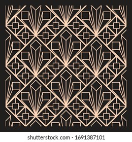 Laser cutting interior panel. Art Deco vector design. Plywood lasercut square tiles. Square seamless patterns for printing, engraving, paper cut. Stencil lattice ornament. Decal. Fence.