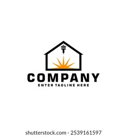 Design de logotipo de corte a laser, vetor de corte a laser, corte a laser vintage