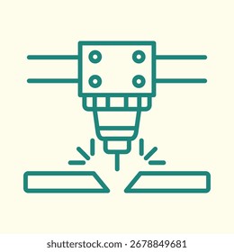 Laser Cutting Maschine trendige Kunstwerk Design nützlich kreativ Illustration wunderschöne bunte Hintergrund.eps