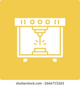 Laser Cutting Machine vector icon. Can be used for printing, mobile and web applications.