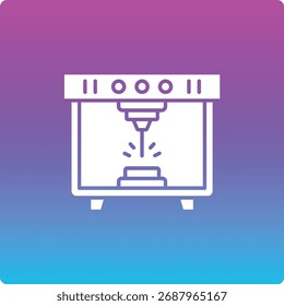 Laser Cutting Machine vector icon. Can be used for printing, mobile and web applications.