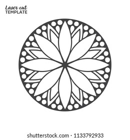 Laser cutting mandala