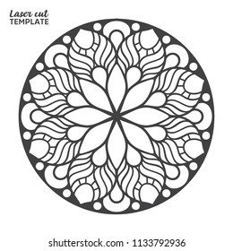 Laser cutting mandala