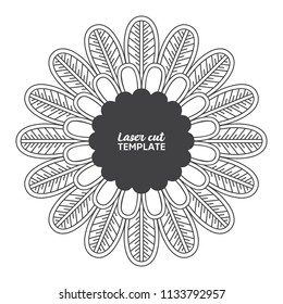 Laser cutting mandala