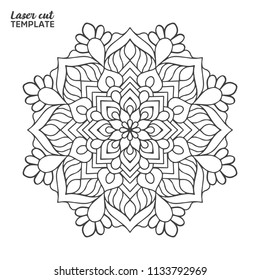 Laser cutting mandala