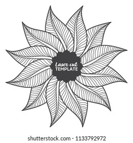 Laser cutting mandala