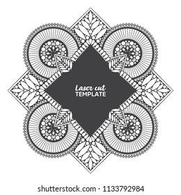 Laser cutting mandala
