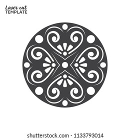 Laser cutting mandala