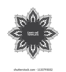 Laser cutting mandala