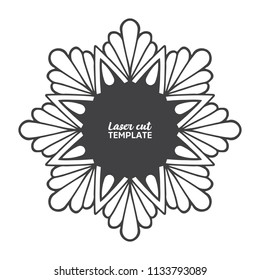 Laser cutting mandala