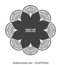 Laser cutting mandala