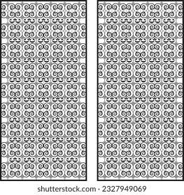 Laser cutting pattern design Royalty Free Vector Image
