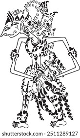 Vector de marionetas de corte por láser Kresna