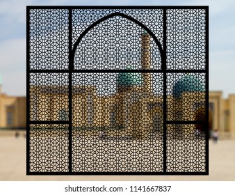 Laser cutting template. Decorative panel. Traditional oriental pattern. Can be used for die cutting or stencil.