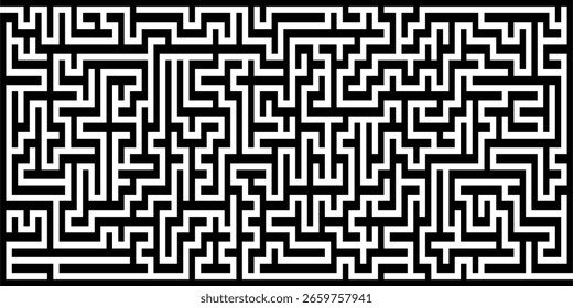 Plantilla de corte por láser para panel decorativo. Patrón de laberinto Abstractas. Ilustración vectorial