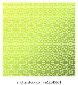 Laser cutting template. Die cut stencil. Square vector panel for invitation, envelope, printing, greeting, business, wood, metal cutout. White pattern on green background.