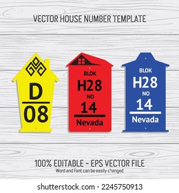 Archivos de plantilla de corte láser para números de casa, números de vivienda, números de habitación, villas, pabellones, apartamentos y nombres de calles