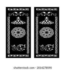 Laser Cutting Template, Pattern Design