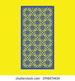 Laser Cutting Template with Yellow Background