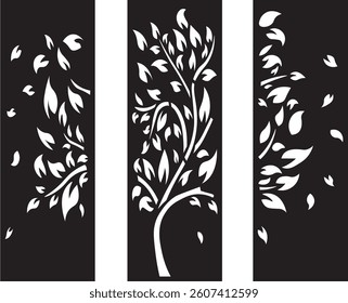 LASER CUTTING VECTOR ART ABSTRAK