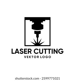 laser cutting vector logo design,icon,editable laser cutting symbol,laser cutting illustration