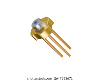 Laserdiodensymbol 3D-Illustration rendern