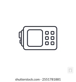 Laser Distance Meter icon. Laser Distance Meter Symbol sign for mobile concept and web design. Vector icon, Logo illustration, Vector graphics