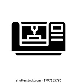 laser engraving glyph icon vector. laser engraving sign. isolated contour symbol black illustration