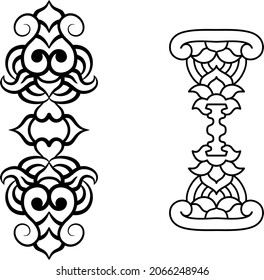 Grabado láser para el diseño interior vector decorativo, patrón floral de corte láser para la decoración del hogar. MDF, ACRÍLICO, corte de MADERA, etc. Vector