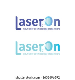 Laser Epilation Maniple Light Logo Design Template. Concept.