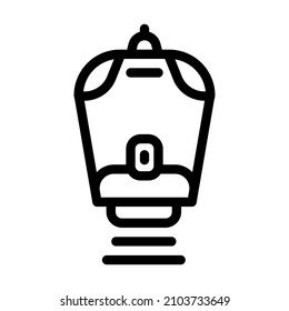 laser epilator gadget line icon vector. laser epilator gadget sign. isolated contour symbol black illustration