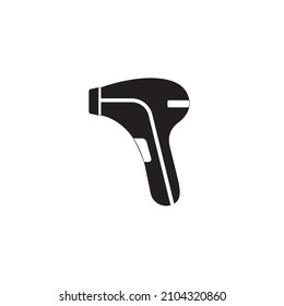  Laser epilator, hair removal method, epilation simple icon vector illustration