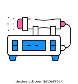 laser equipment line icon vector. laser equipment sign. isolated symbol illustration