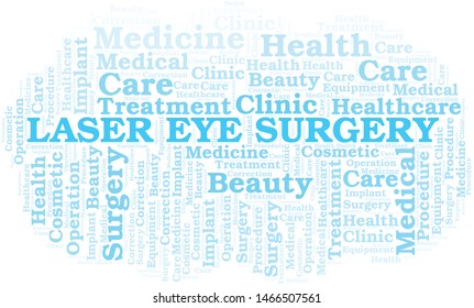 Laser Eye Surgery word cloud vector made with text only