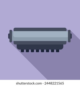 Laser filling cartridge icon flat vector. Eco trash. Energy electronic tinner