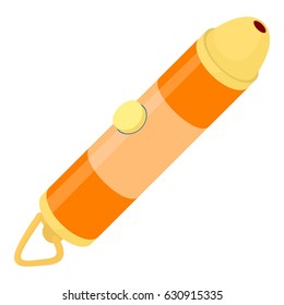Laser flashlight icon. Cartoon illustration of laser flashlight vector icon for web