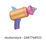 laser gun icon 3d illustration render