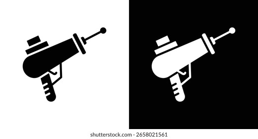 Icono de pistola láser de un Vector de estilo plano