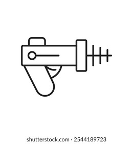 Laserpistolen-Symbol. isoliertes Vektorsymbol.