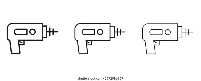 Icono de pistola láser. Ilustración de elemento simple. Puede ser utilizado para el Web y el móvil.