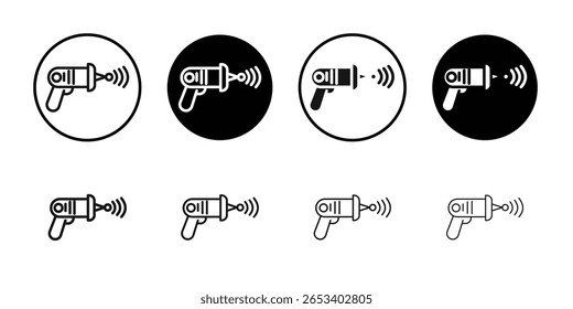 Icono de pistola láser símbolo aislado de Vector simple