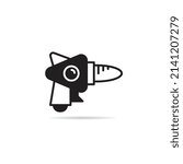 laser gun icon vector illustration