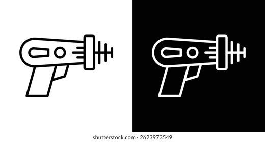 Laser gun icon vector, illustration logo template in trendy style