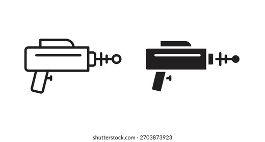 Icono de la pistola del laser para el Diseño web, App móviles