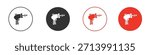 Laser gun icon. web vector design