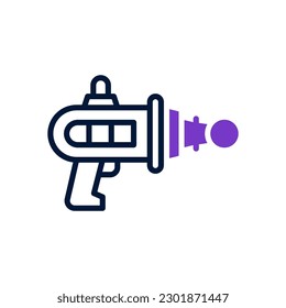 icono de pistola láser para tu diseño de sitio web, logotipo, aplicación, interfaz de usuario.