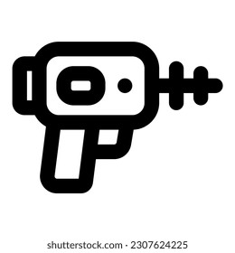 Laserpistole Illustration, Vektorsymbol zur Illustration