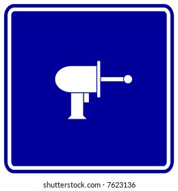 signo de arma láser