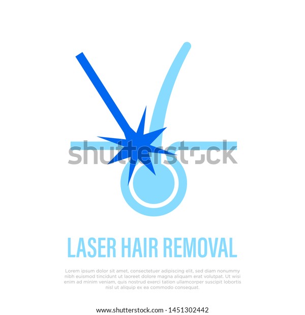 Laser Hair Removal Thin Line Icon Stock Vector Royalty Free