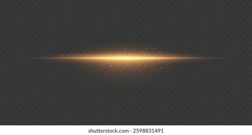 Laser horizontal lines of light, rays effect. Vector EPS10